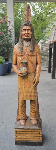 Scultura vintage legno - in,