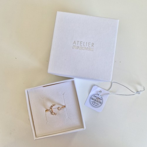 Anello swarovski oro rosa - anello,