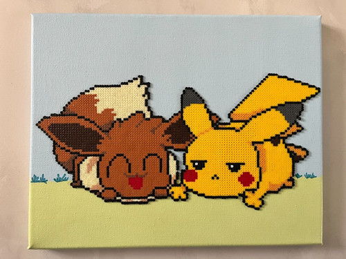 Pixel art perles a repasser - /,