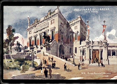 Cartolina pulvinare dell - cartolina, dell'arena