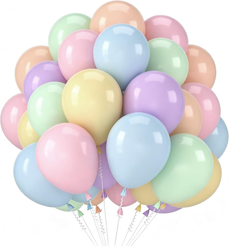 Pezzi palloncini pastello - 68,