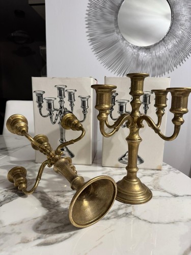 Coppia candelabri epoca in - candelabri,