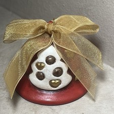 Campanella rossa ceramica Thun