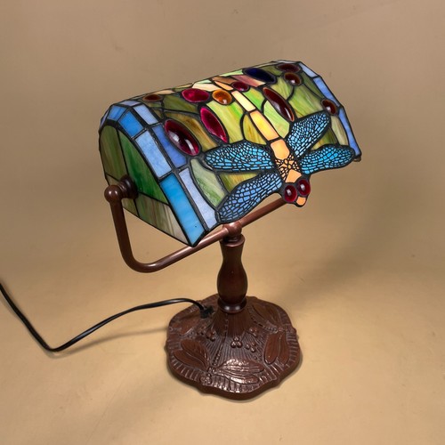 Tiffany style banker lamp - style,