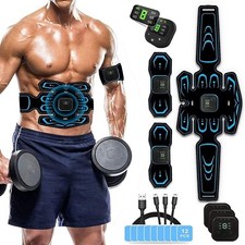 Cintura fitness ricaricabile EMS stimolatore muscolare addominale ABS trainer toner