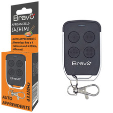 Bravo Sashimi – Telecomando Universale 4 Tasti 433 Mhz Codice Fisso per Cancelli