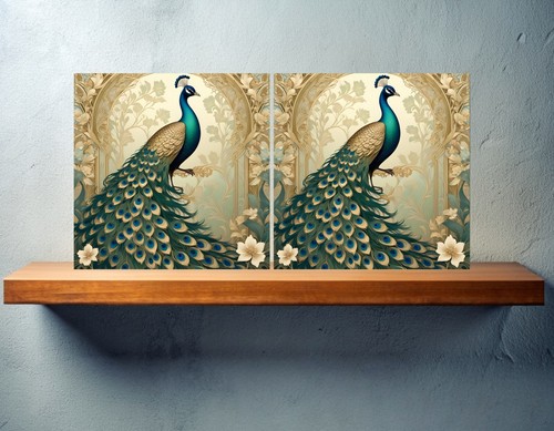 Piastrelle ceramica pavone art - pavone,