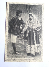 CARTOLINA VECCHIA FOTO COSTUMI
