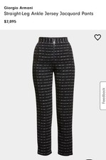 Pantaloni jacquard in jersey