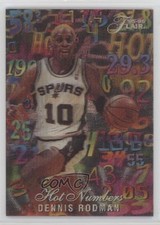 1995-96 Flair Hot Numbers Dennis Rodman #13 HOF