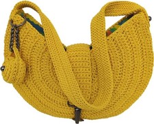 Borsa a spalla realizzata a mano in cordino