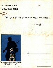 FASCISMO PUBBLICITARIA - Moschetto BALILLA, Fabbrica d'Armi S.A BRESCIA - SP346