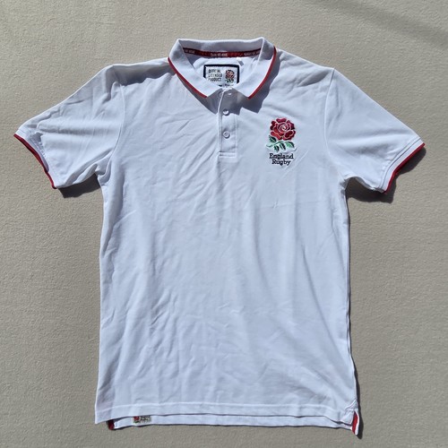 Polo bianca england rugby rfu - polo,