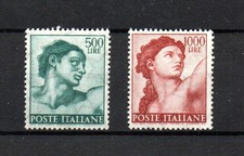 F 160 - Italia 1961, Michelangiolesca 500 lire e 1000 lire