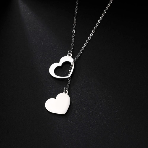 Collana doppio cuore - collana,