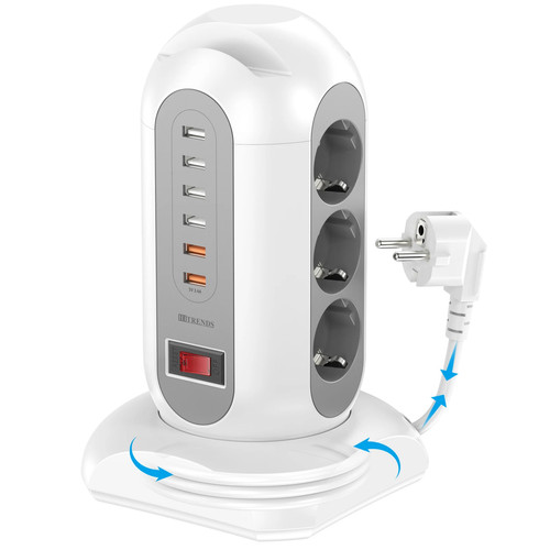 Multipresa torre 15in1 2500w - torre, 9