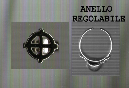 Anello dark smalto nero - anello,