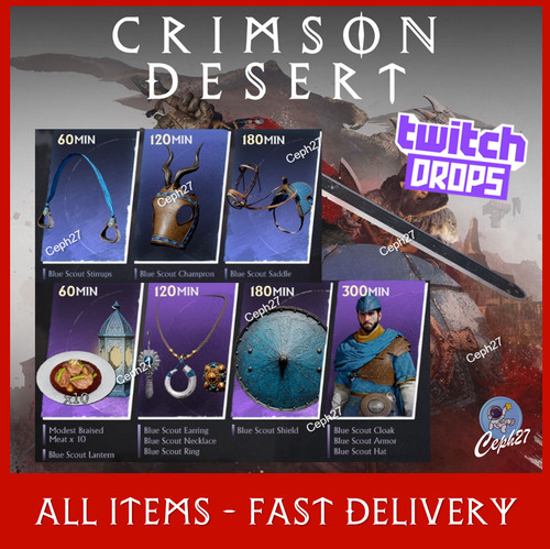 Crimson desert twitch - crimson, drops
