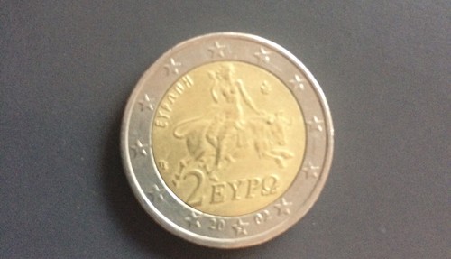 Moneta toro grecia 2002 - toro,