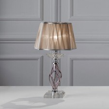 Clear Crystal Smoke Bedside