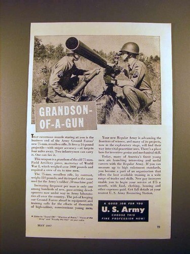 1947 army mm - us, 75