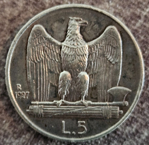1927 italia moneta lire - 1927,