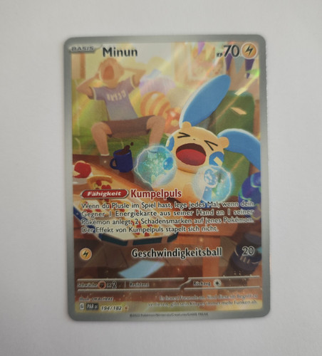Carta pokémon tcg minun - carta,