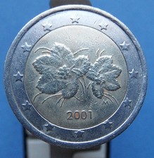 Moneta euro finlandia anno - moneta, 2