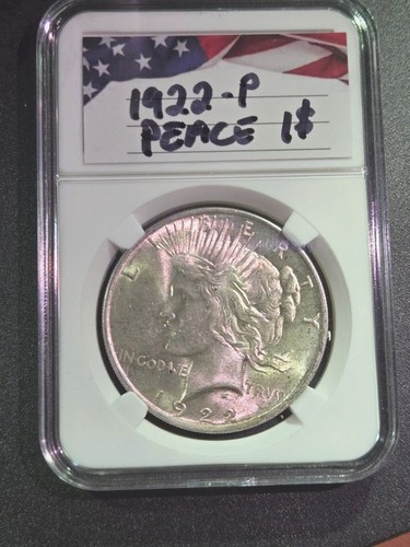 1922 peace silver dollar - $1,