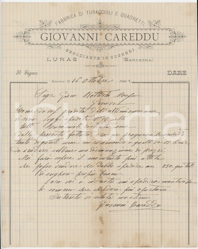 1892 sardegna luras - 1892, (ss)