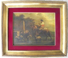 Scena bucolica con animali e