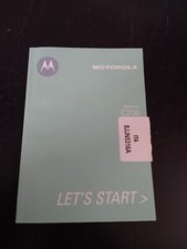 ISTRUZIONI / MANUALE ORIGINALE MOTOROLA C200