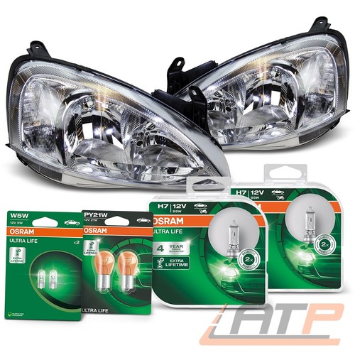 Kit fari lampadine - 2, osram