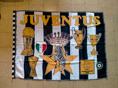 Bandiera juventus vintage anni - juventus,