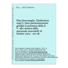 Pina Sacconaghi. (Dedication