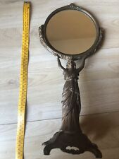 Specchio-scultura da tavolo altezza 46 cm X 16 antico come di fotografie