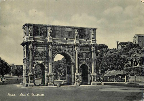 Cartolina roma - roma, arco