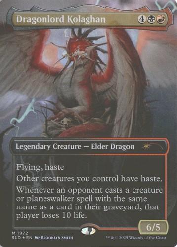 Mtg dragonlord kolaghan 1972 - mtg,