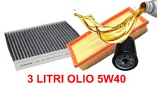 KIT 3 FILTRI TAGLIANDO OLIO