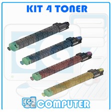 KIT 4 TONER PER RICOH AFICIO MP C2050 C2550 Nashua MP C2030 C2030AD C2530 