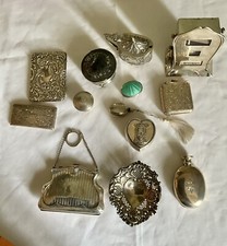 Lotto Vari Oggetti Argento Sterling Inglese Antico