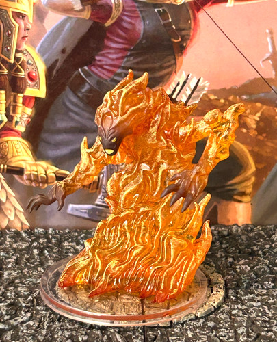 Fire elemental miniature - elemental,