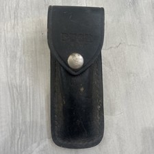 Fodero da cintura coltello da tasca vintage Buck 110 solo custodia in pelle nera USA