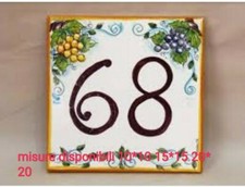 Numeri civici mattonella