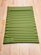 Materassino da Campeggio Doppio 2 Persone Materasso Gonfiabile Leggero Verde/Blu