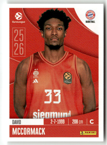 Panini 2025 euroleague - 2025-26,