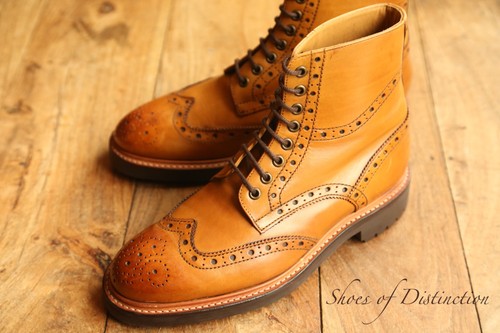 Scarpe stivali derby brogue