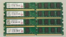 Kit 4x2GB (tot 8GB) RAM Transcend JM800QLU-2G 2Rx8 DDR2 800MHz PC2-6400 Testate 