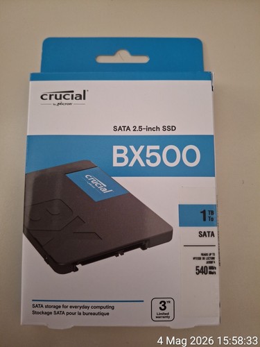 Nuovo crucial bx500 ssd - crucial,