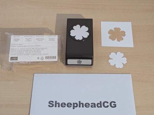 Stampin pansy punch card - pansy,